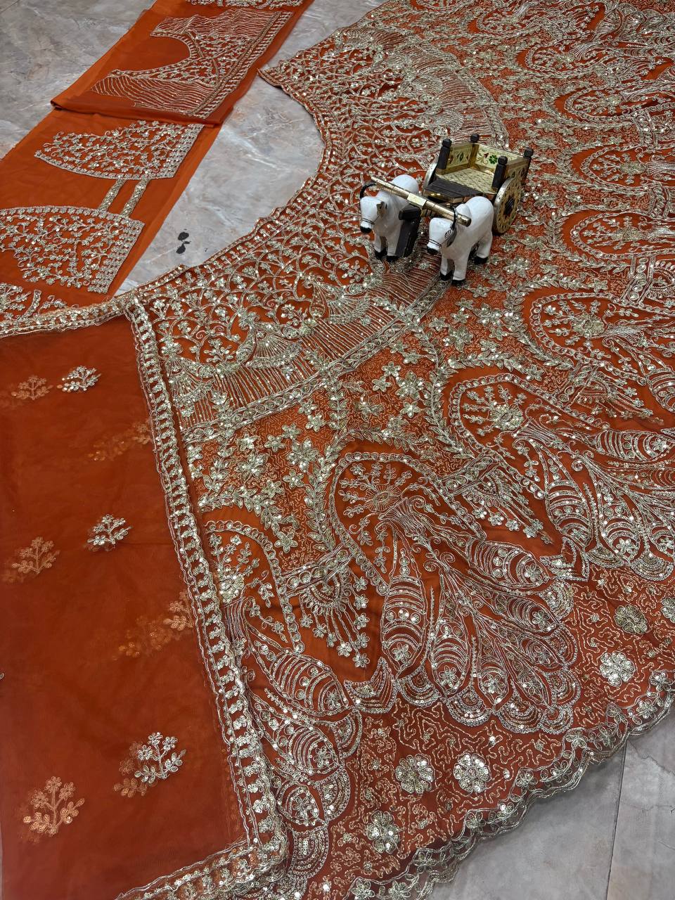 Launching 4 Meter Flared Premium Butterfly Net Lehenga