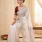 Pure Fandy satin material with c pallu embroidery work saree