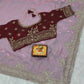 Pure Fandy satin material with c pallu embroidery work saree