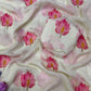 Soft Tebby silk with floral print saree