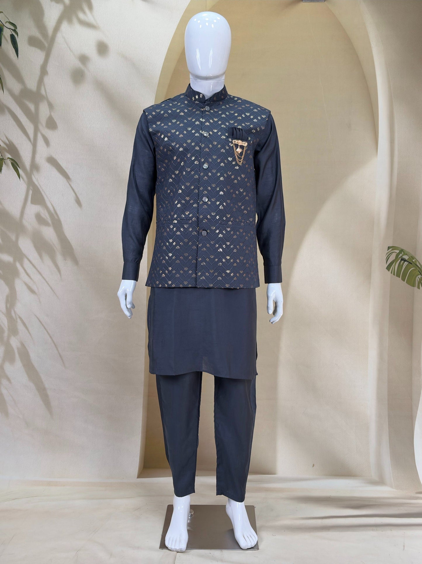 Premium Men’s Koti Kurta Set