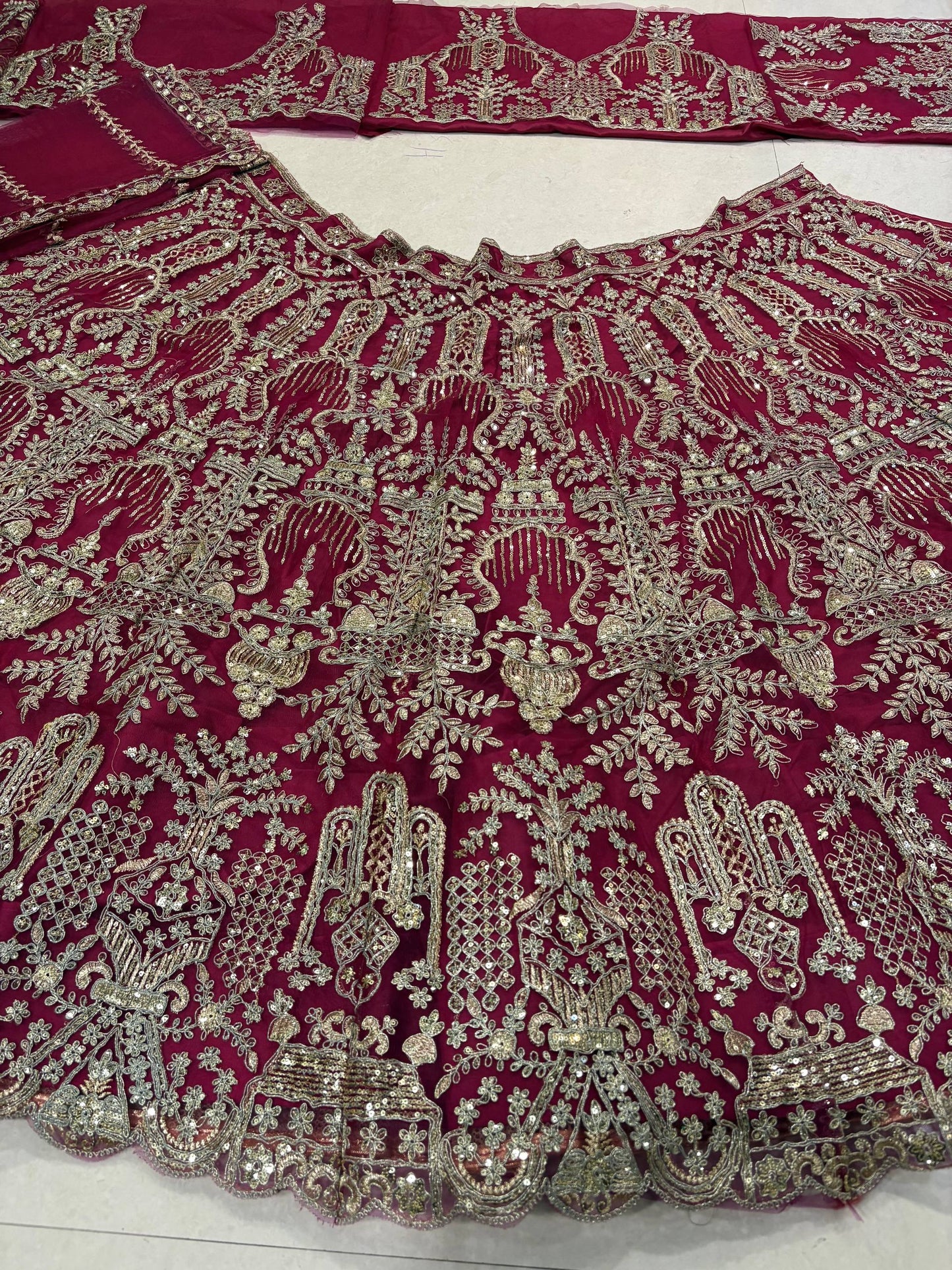 Launching 4 Meter Flared Premium Butterfly Net Lehenga