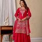 Launching New Designer Party Wear Look Top Sharara Plazzo and Dupatta