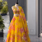 Pure Organza digital printed lehnga