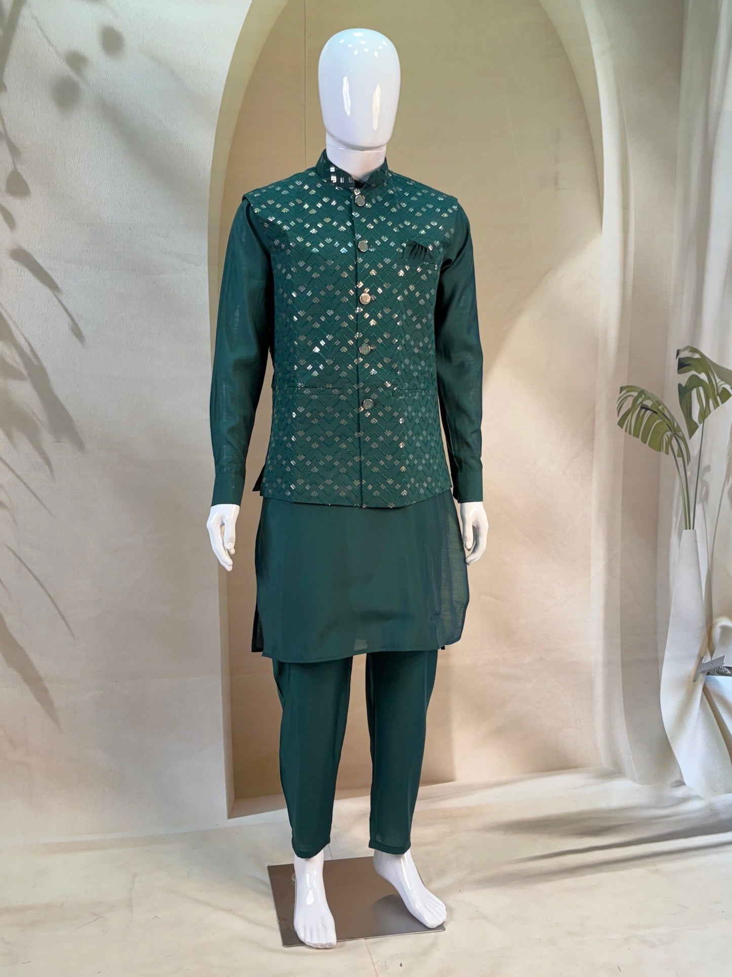 Premium Men’s Koti Kurta Set