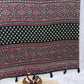 Beautiful Ajarakh print with Real mirror work saree