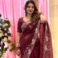 Designer Wedding Party Wear Soft Silk Saree