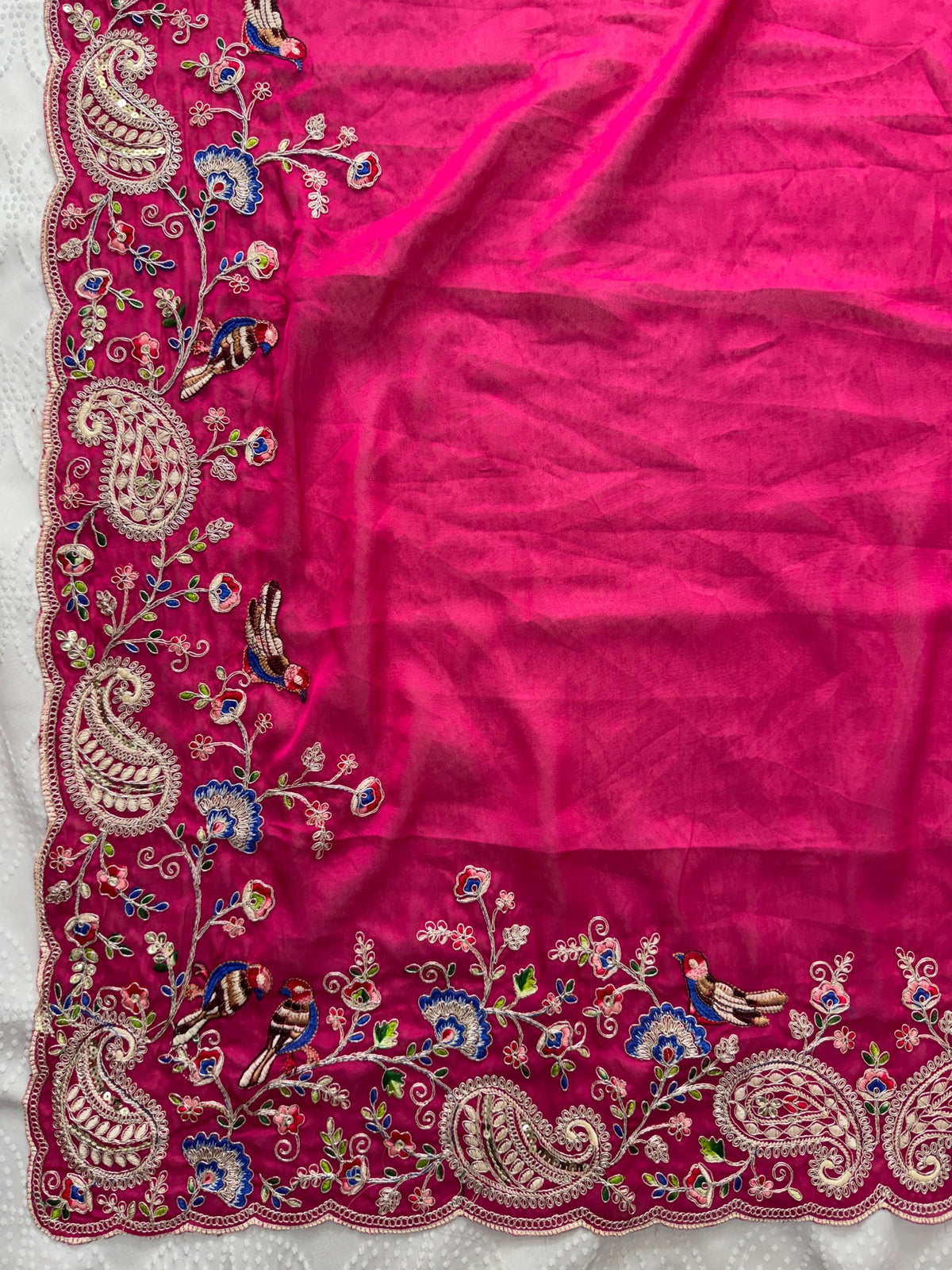 Designer Wedding Party Wear Soft Silk Saree