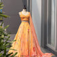 Pure soft Organza digital printed lehnga