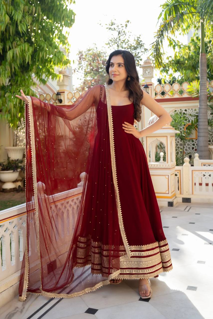 Designer Anarkali Suit is luxury clothing