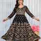 Faux Blooming With Heavy 3/mm Sequins & Zari work suit