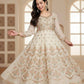 Faux Blooming With Heavy 3/mm Sequins & Zari work suit