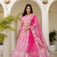 Natural Crap Silk Sequins and Codding Jari Embroidery Work Lehenga