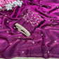 Beautiful Sequence butti all over Saree