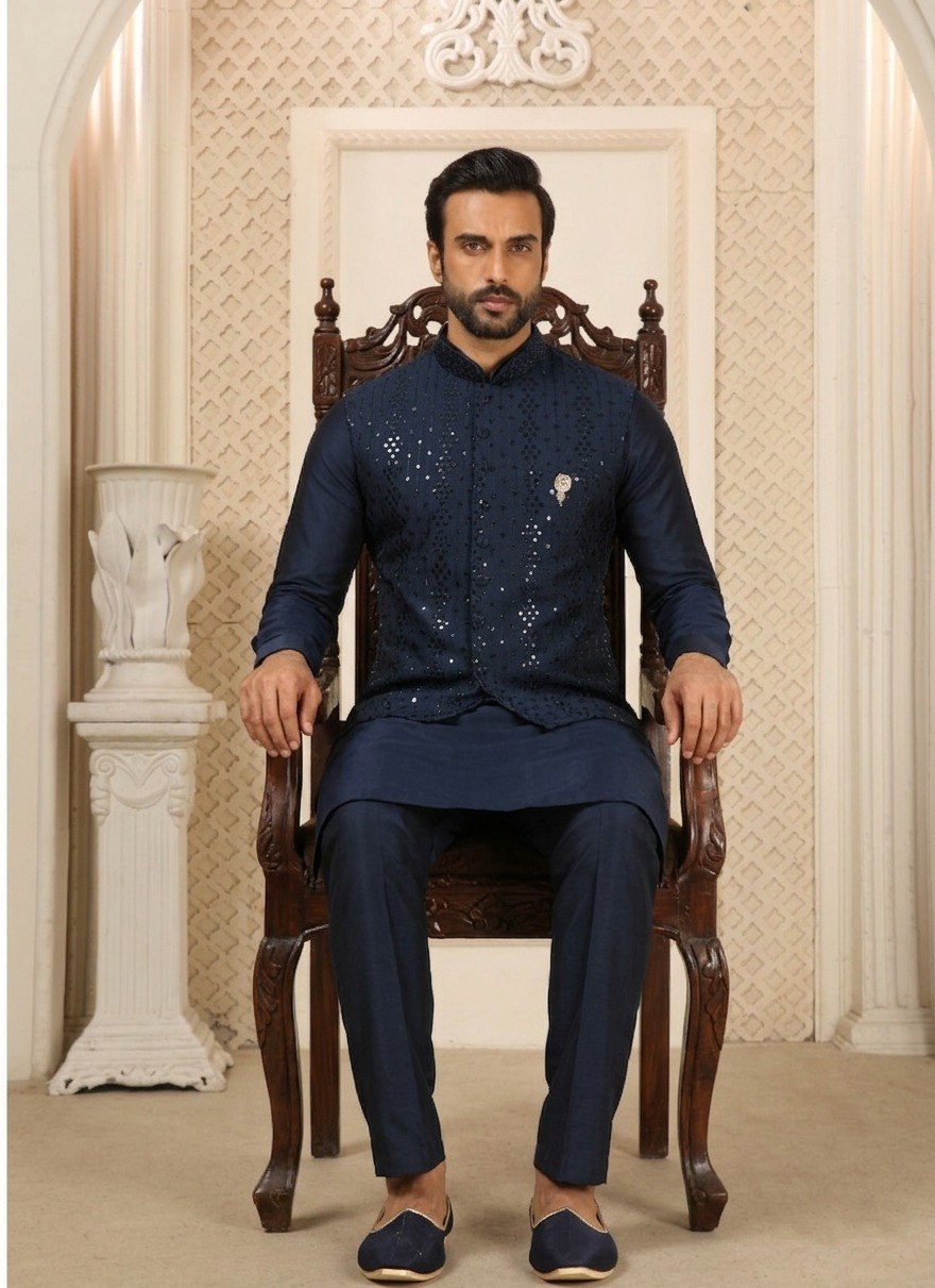 Premium Men’s Koti Kurta Set