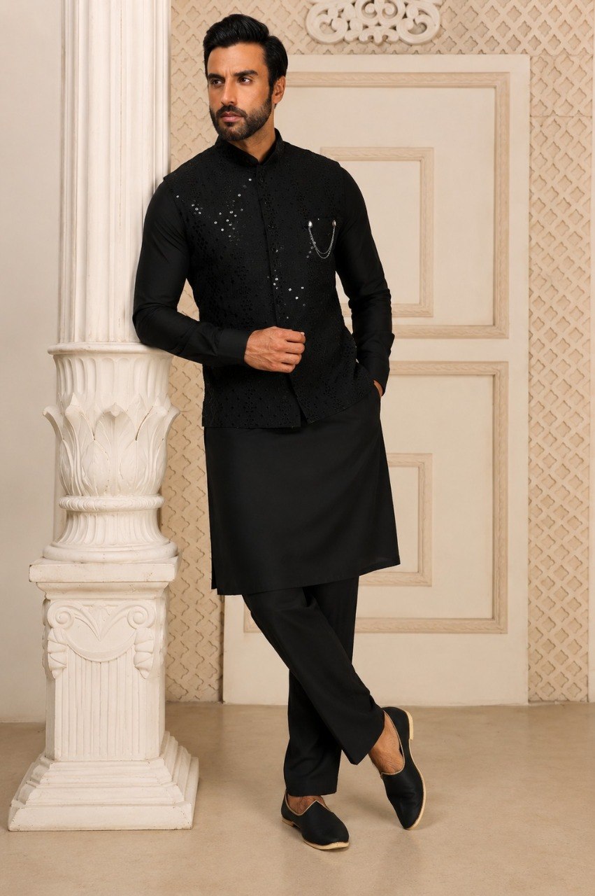 Premium Men’s Koti Kurta Set