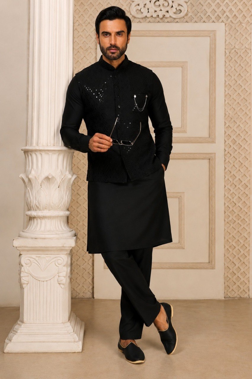 Premium Men’s Koti Kurta Set