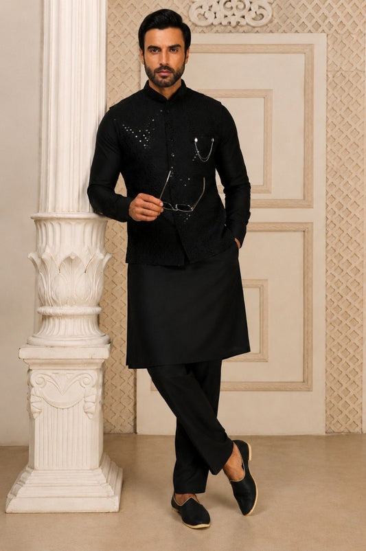 Premium Men’s Koti Kurta Set