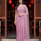 Bidds sequence pearls Embroidery Work saree