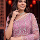 Bidds sequence pearls Embroidery Work saree