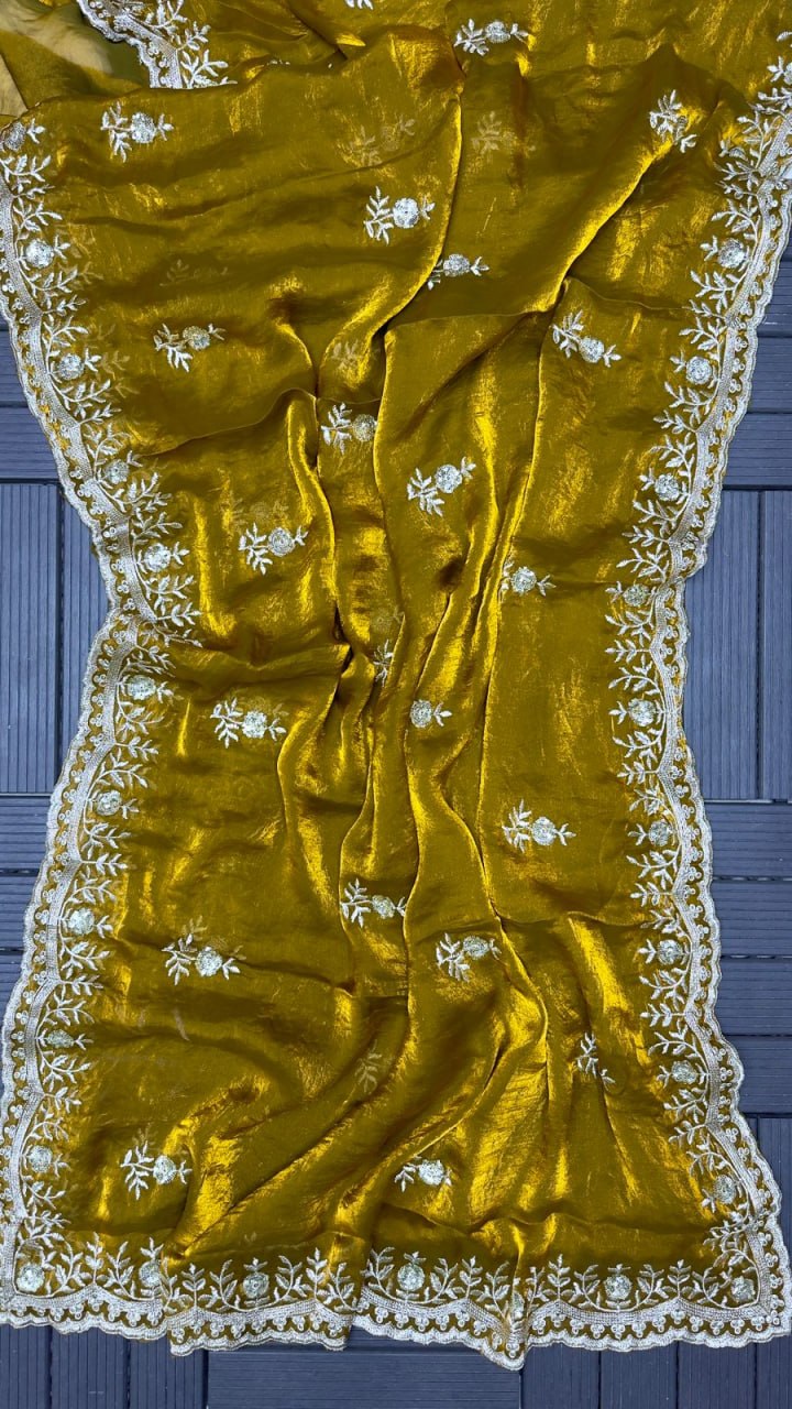 HEVY FANDY SATTIN SILK SAREE