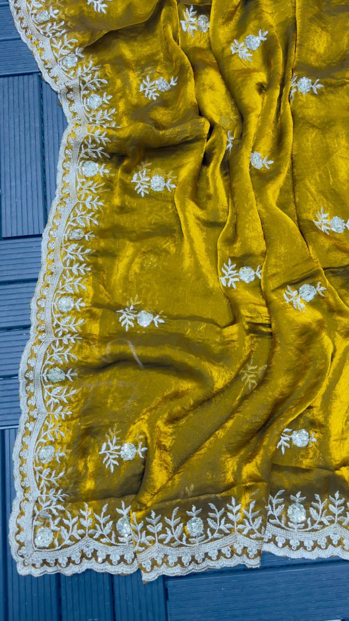 HEVY FANDY SATTIN SILK SAREE