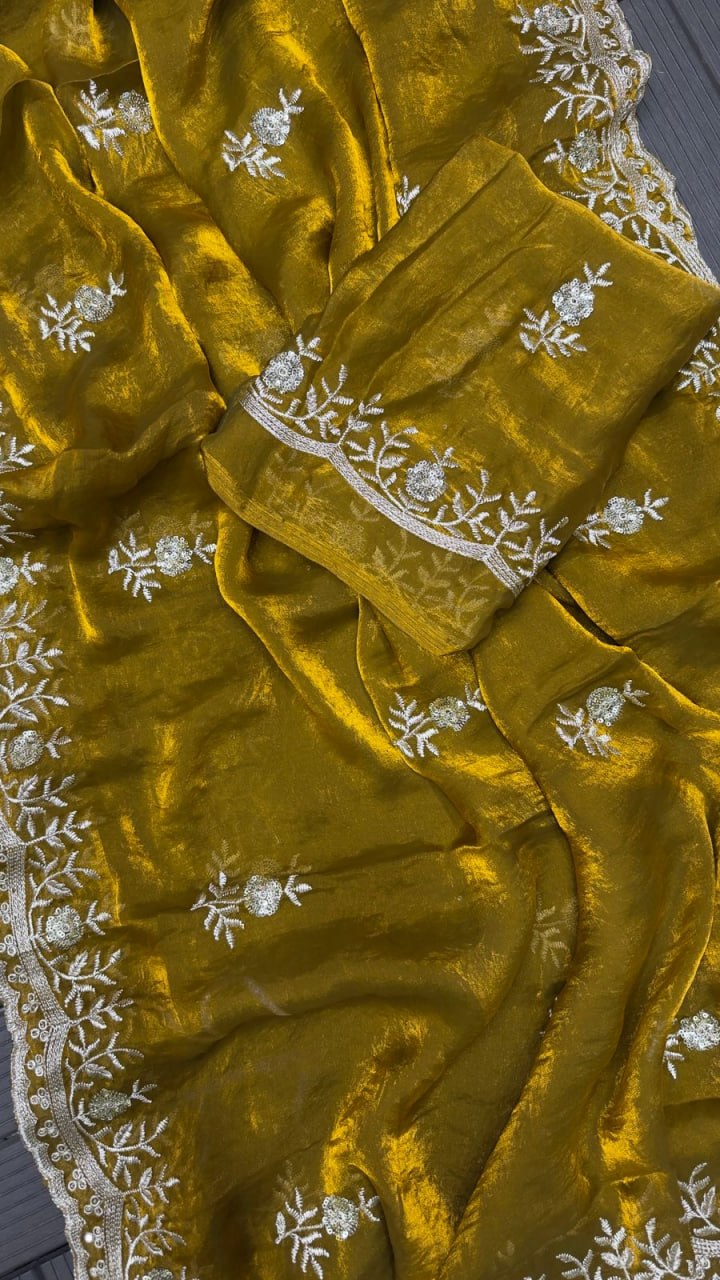 HEVY FANDY SATTIN SILK SAREE