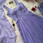 Faux Georgette fabric corset pattern Anarkali with Pretty Daimond detailing