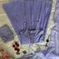 Faux Georgette fabric corset pattern Anarkali with Pretty Daimond detailing