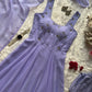 Faux Georgette fabric corset pattern Anarkali with Pretty Daimond detailing