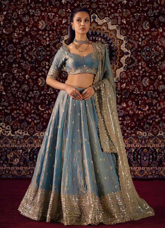 Fandy Silk Dori Zari Sequence Embroidery Work Choli