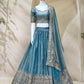Fandy Silk Dori Zari Sequence Embroidery Work Choli
