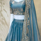 Fandy Silk Dori Zari Sequence Embroidery Work Choli