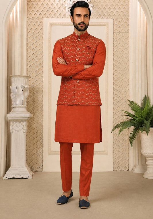 Premium Men’s Koti Kurta Set