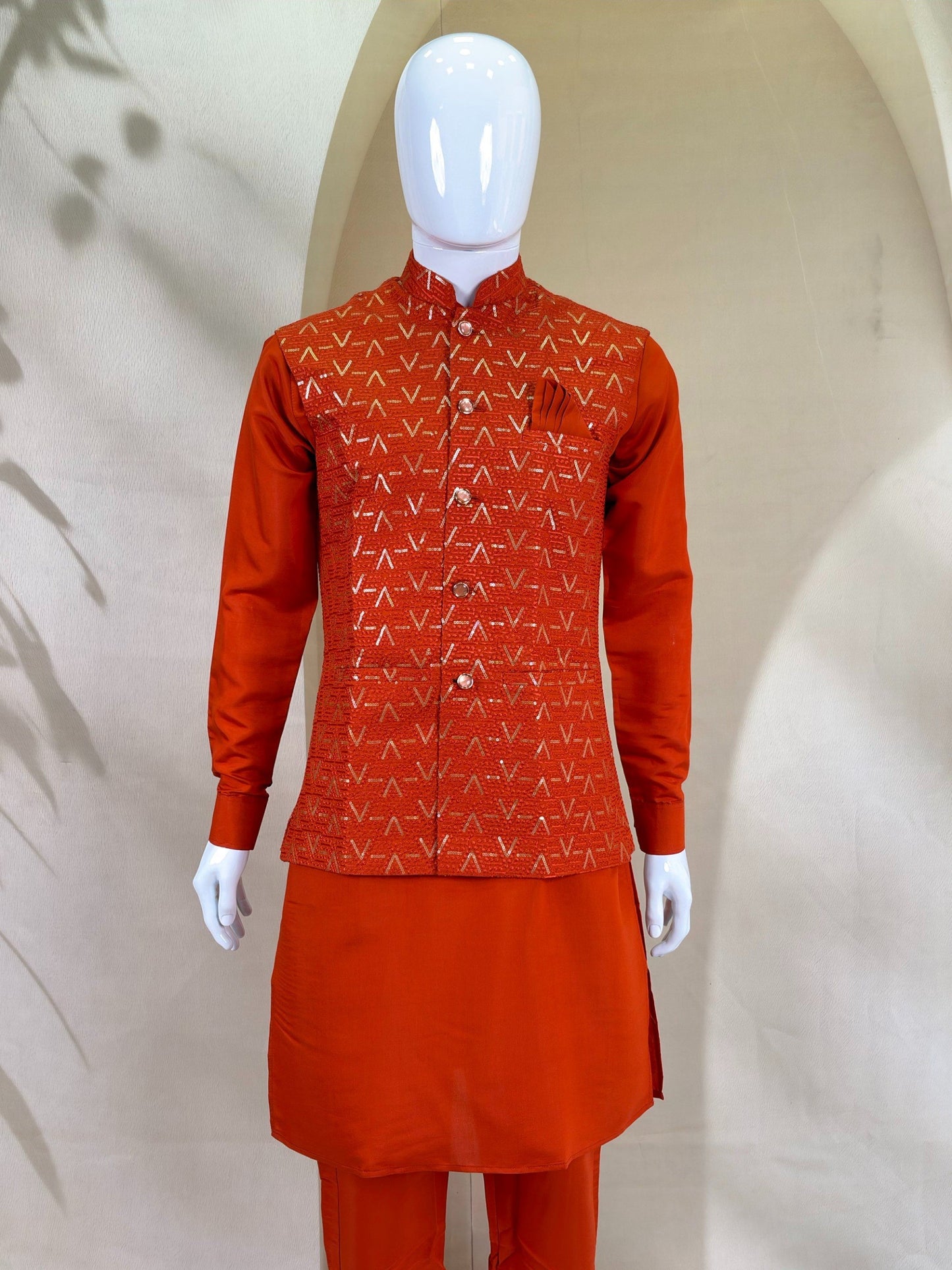 Premium Men’s Koti Kurta Set