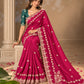 Party Wear Soft Pure chinon silk Saree