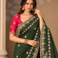 Party Wear Soft Pure chinon silk Saree