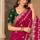 Party Wear Soft Pure chinon silk Saree