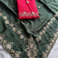 Party Wear Soft Pure chinon silk Saree