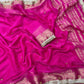 Sattin chiffon silk with beautiful घुंघरू in whole saree