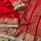 Sattin chiffon silk with beautiful घुंघरू in whole saree