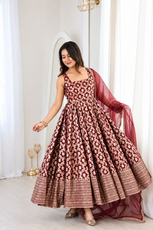 Presenting New Ready Made Gown Pant Dupatta Collection