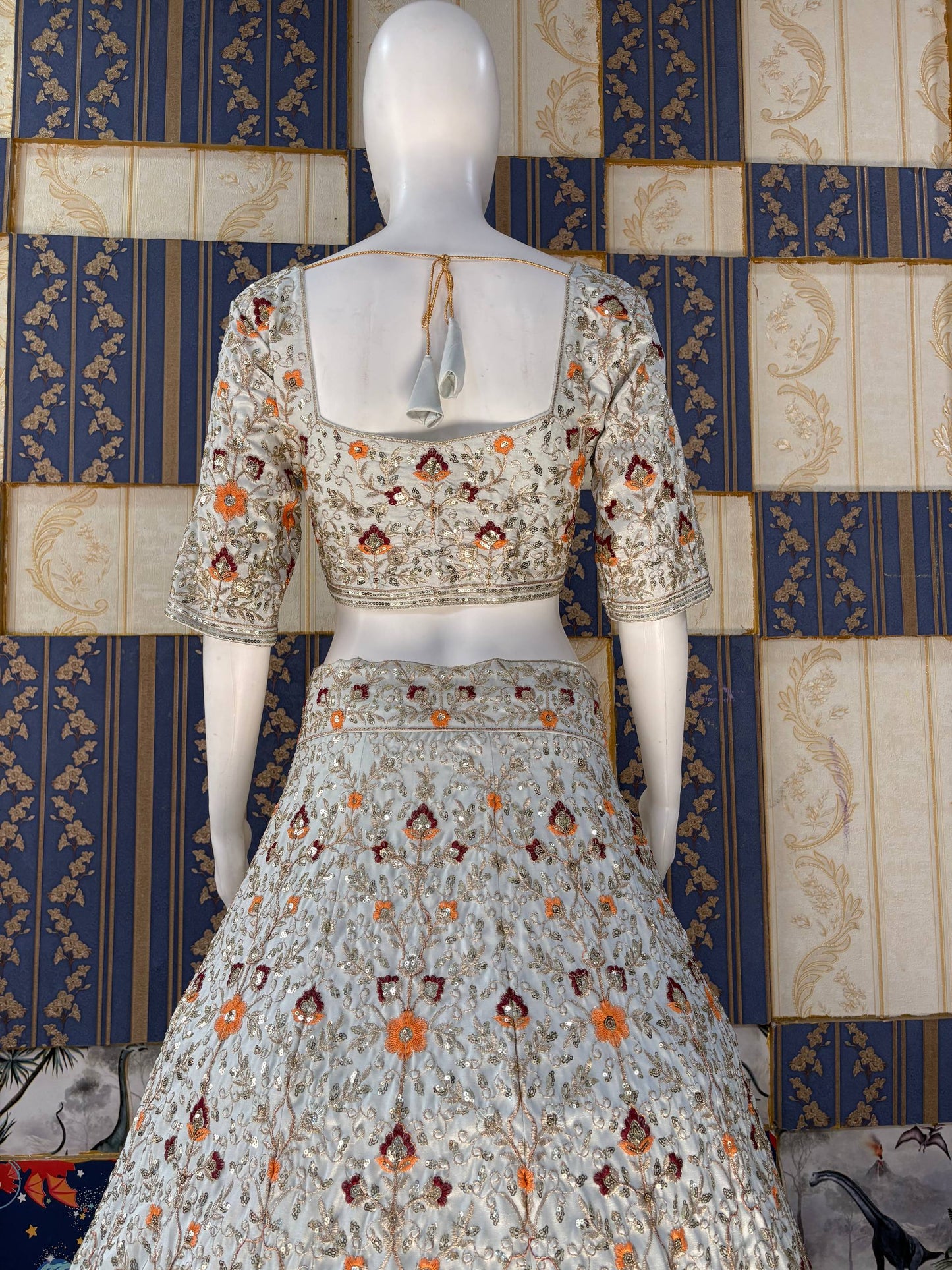 Launching 4 Meter Flared Premium Satin Silk Lehenga