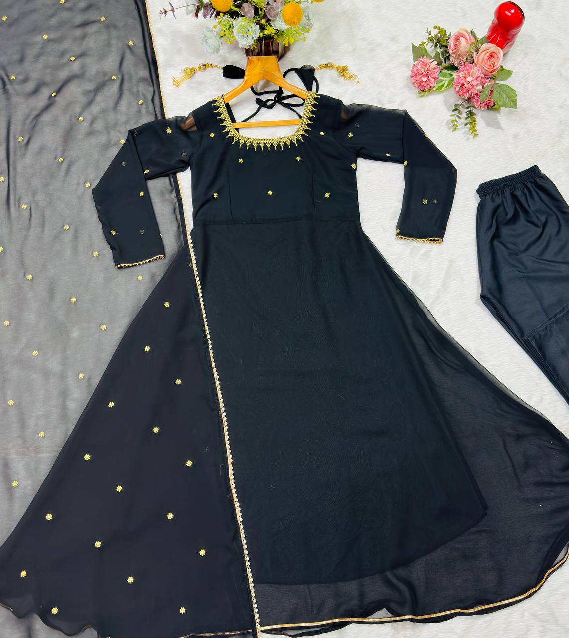 PREMIUM READYMADE Black Suit Set (3 PCS)