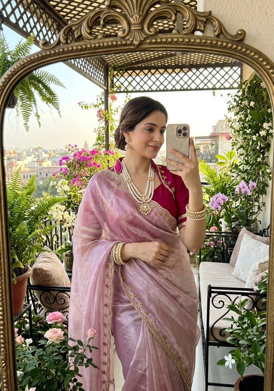 Very Soft nd Elegant Rich look Rimzim Silk Saree