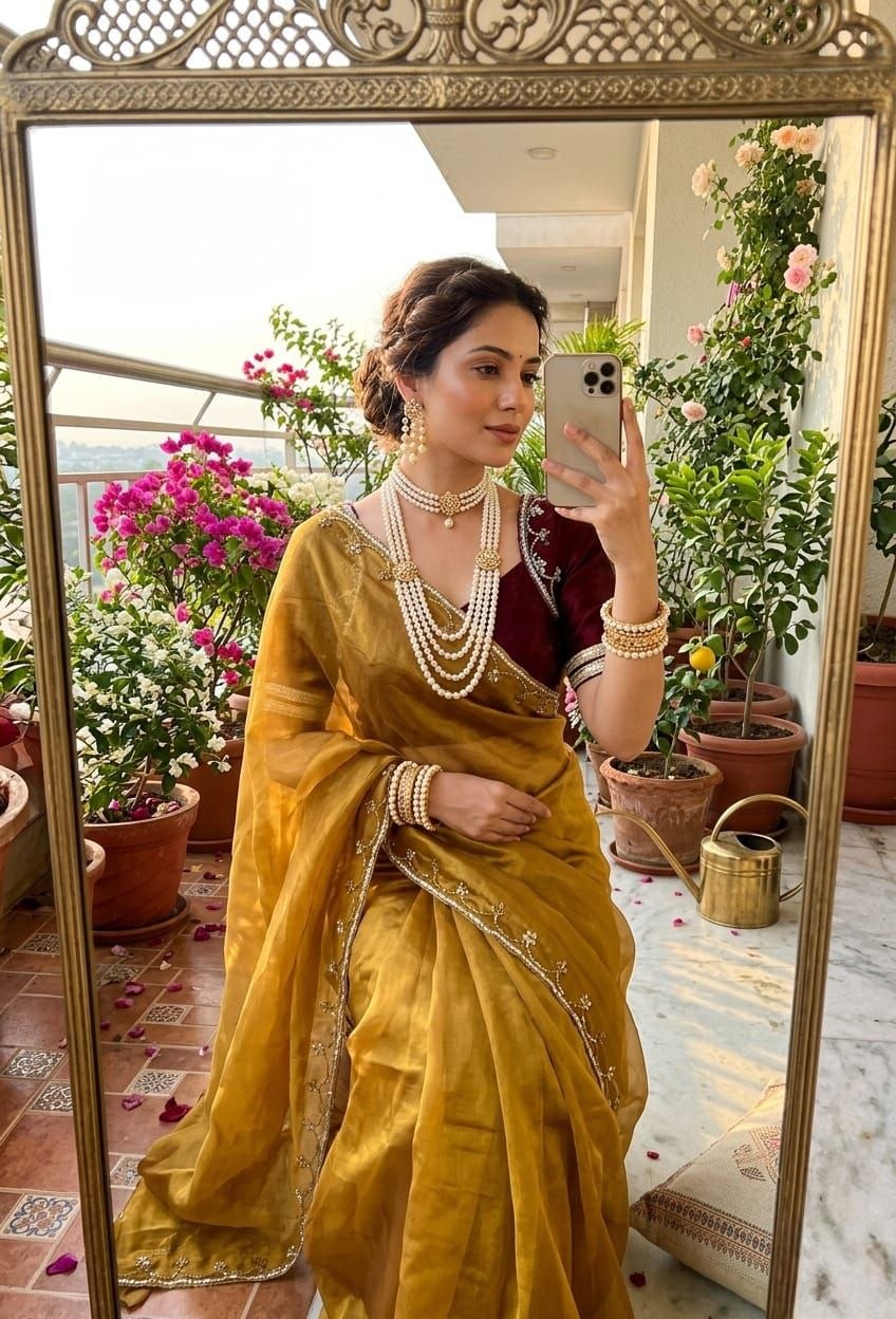Very Soft nd Elegant Rich look Rimzim Silk Saree