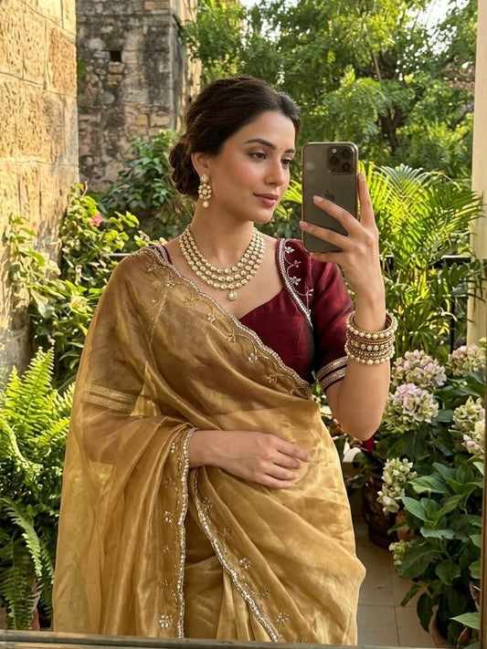 Very Soft nd Elegant Rich look Rimzim Silk Saree