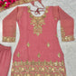 Launching New Designer Party Wear Look Top Sharara Plazzo and Dupatta
