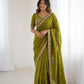 Party Wear Soft  Fendy Satin silk Saree