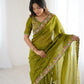 Party Wear Soft  Fendy Satin silk Saree